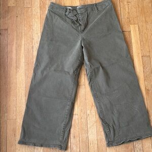 Universal Thread Olive Green Wide-Leg Pants